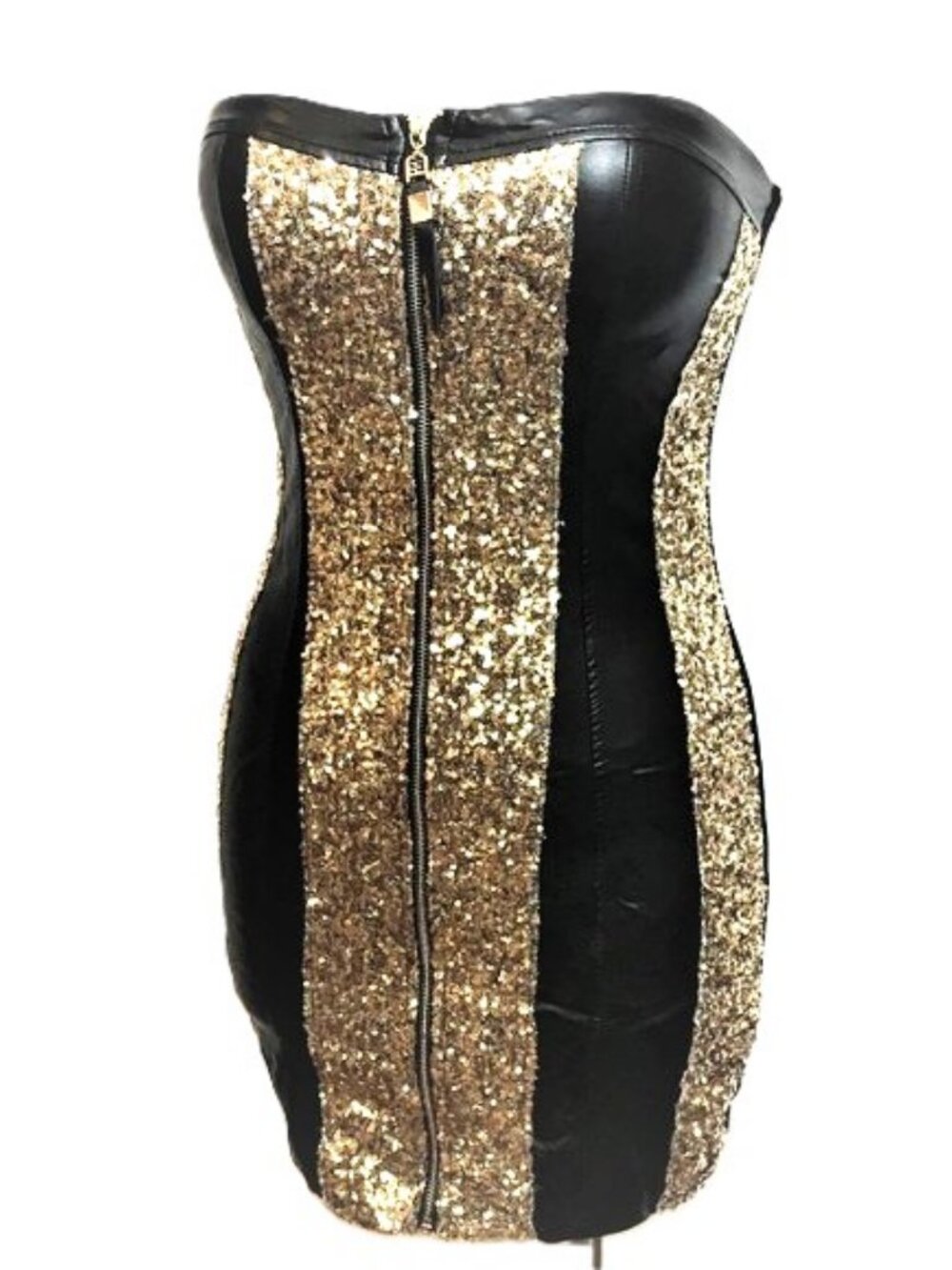 Gio R Gia Body Con Y2K  Strapless Dress Vtg